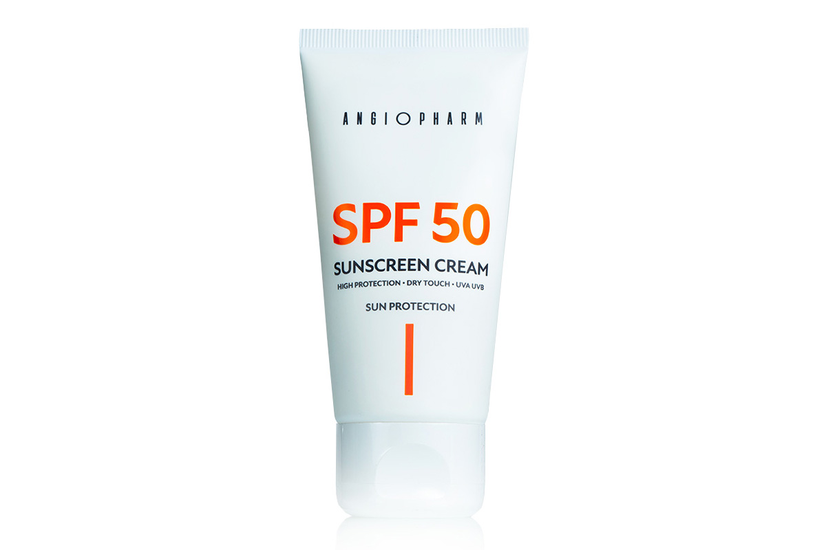 Солнцезащитный крем для лица SPF 50 от Angiopharm купить в Москве - цена для  косметологов в интернет-магазине HoldingBeauty.Ru