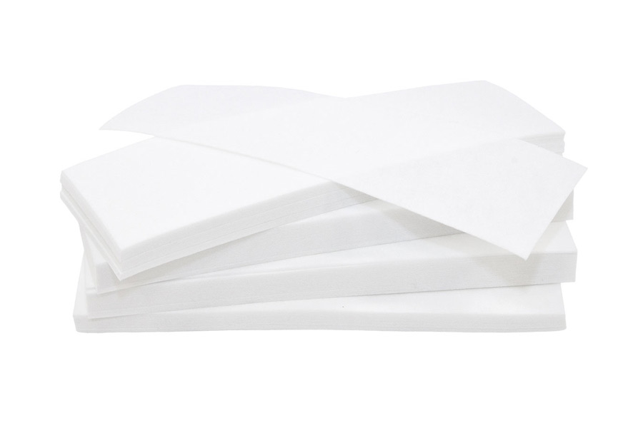Бумажные полоски для депиляции белые white line 100 шт